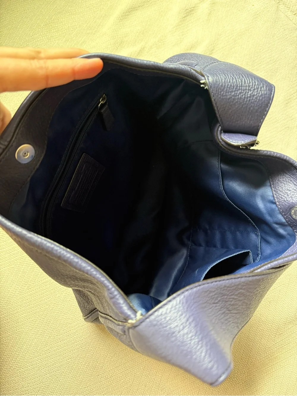 Coach soft pebbled